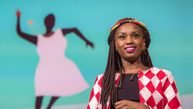 Kenyan director Wanuri Kahiu spoke at TED2017.