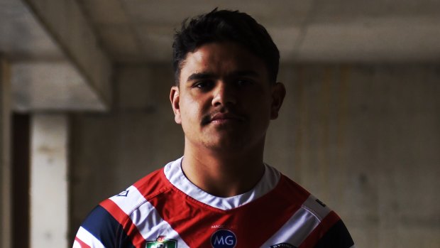 Wunderkind: Roosters centre Latrell Mitchell has arrived at the grand final ... ahead of his time.