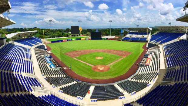 The Taiwan-financed Dennis Martinez National Stadium, in Nicaragua. 