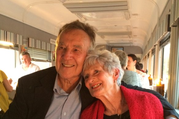 Brian and Helene on Helene’s 80th birthday. 