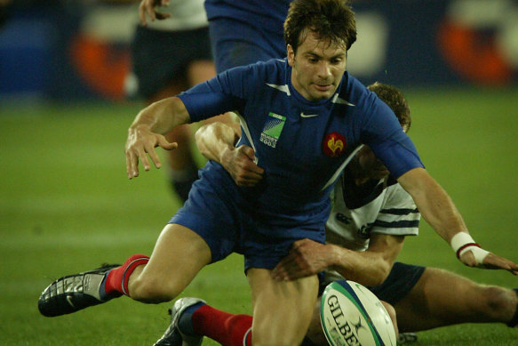Christophe Dominici, pictured during the 2003 Rugby World Cup.