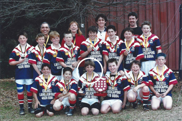 Tricolours: James Tedesco with the Camden Rams.