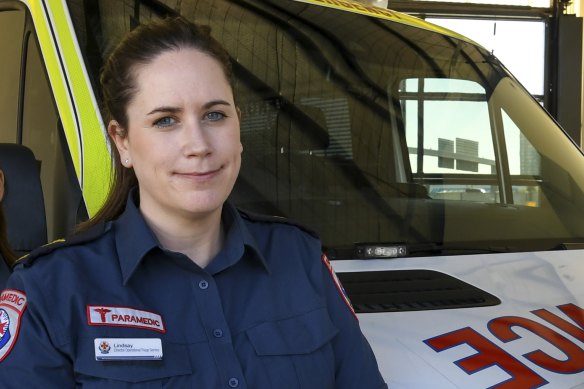 Ambulance Victoria’s Lindsay Mackay.