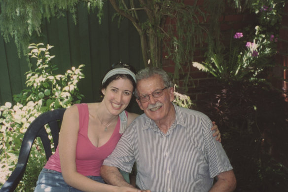 The author with her grandfather and best friend, Fred.