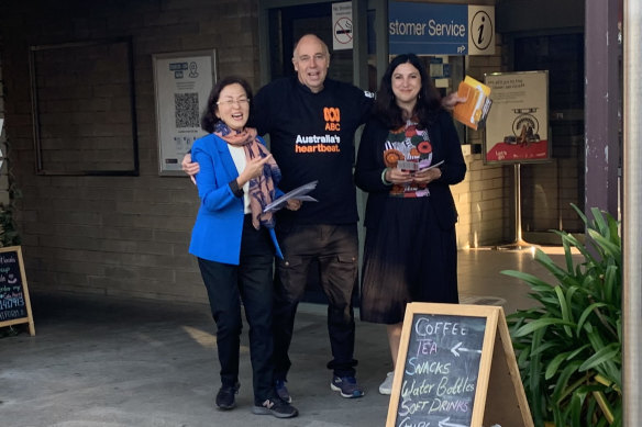 The candidates with John Presley from Friends of the ABC.