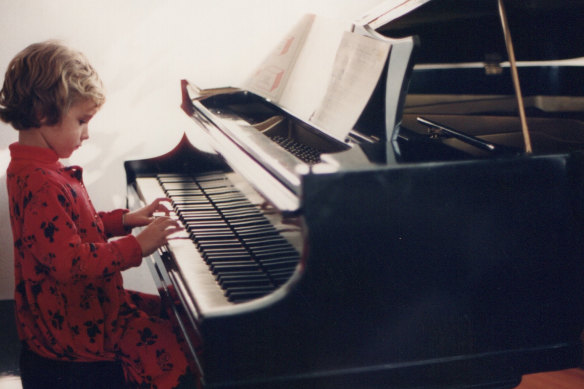 Molly Lewis as a child – while she hails from a musical home, she is the only family member who whistles. 