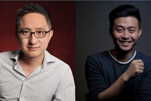 Hao Wu, left, and Weixi Chen, two of the film’s three directors. 