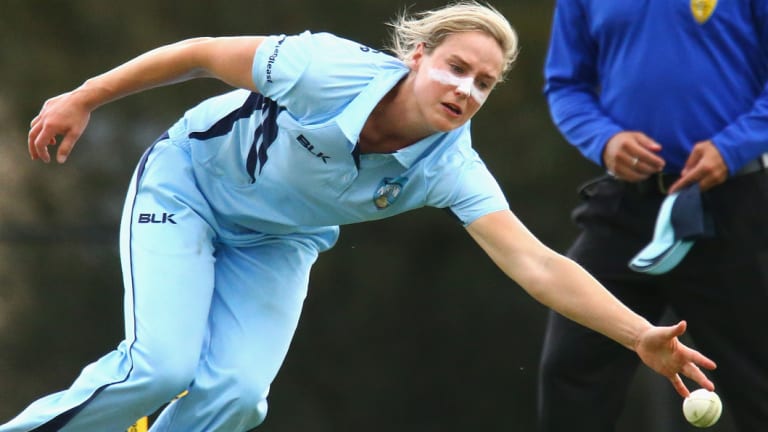 Big stage: Ellyse Perry is raring to go at North Sydney Oval.