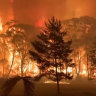 Footage taken from the NSW RFS  of a bushfire at Mt Tomah.