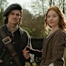 Brian Fraser (Jamie Roy) and Ellen MacKenzie (Harriet Slater) in Outlander prequel Blood of my Blood.