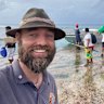 Thorbjørn “Thor” Pedersen in Tuvalu in 2023. He is the only person to have visited every country without taking a flight.