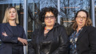 Former president of NSW Young Lawyers, Jennifer Windsor, president of the Women Lawyers Association of NSW, Larissa Andelman, and Kate Eastman, SC. 