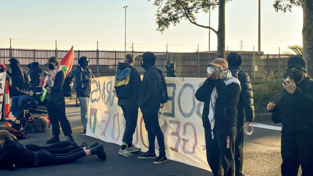 Pro-Palestine protesters arrested after tampering with traffic lights, blocking roads and docks