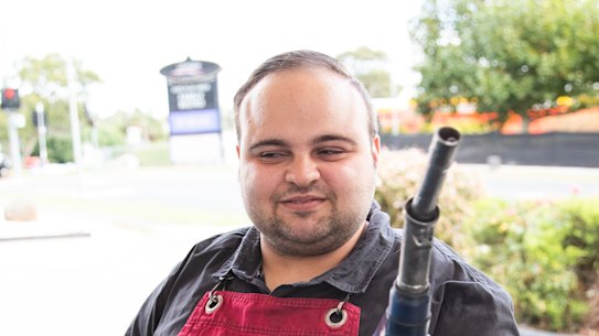 Anthony Gerace, 26, hospitality worker at a Lilydale petrol station