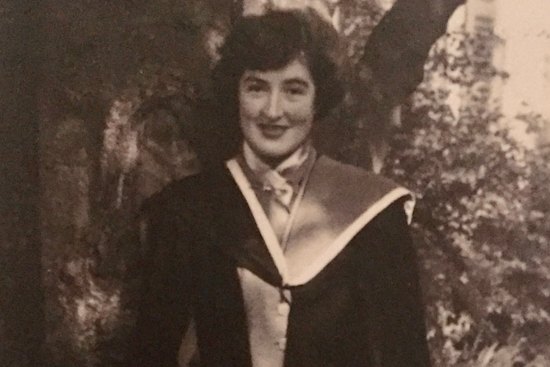 On her graduation day