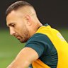 Quade Cooper injured himself in the warm-up ahead of Australia’s first Test against England.