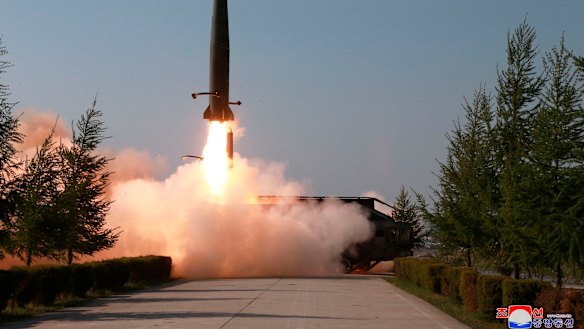 North Korea fired two suspected short-range missiles towards the sea in May 2019.