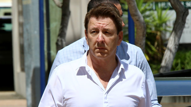 Dreamworld Head of Engineering Chris Deaves arrives at the inquest into the Dreamworld disaster at Southport Court on the Gold Coast on Wednesday.