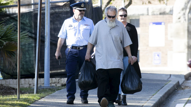 Michael Guider leaves Long Bay prison on Thursday. 