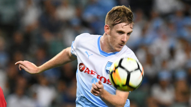Aaron Calver in action for Sydney FC in the Asian Champions League.