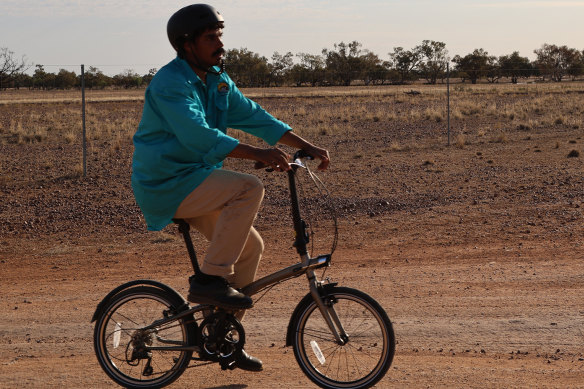 Have bike, will travel: Tony Armstrong in <i>Extra-Ordinary Things</i>.