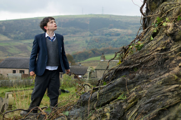 Lewis MacDougall in A Monster Calls.