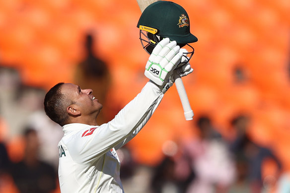 Another hundred as Khawaja bats out the entire day.