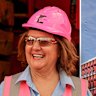 Gina Rinehart and an artist’s impression of Hancock Prospecting’s $270 million West Perth headquarters.