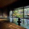 Luxury ryokan-style hotel Yuen Bettei Daita, with guest hot springs.