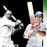 Don Bradman and David Warner.
