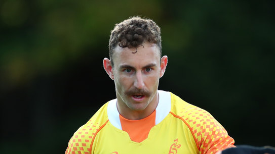 Key man: Wallabies scrum-half Nic White at training.