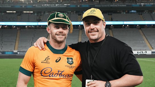 Ryan and Lachlan Lonergan at Eden Park