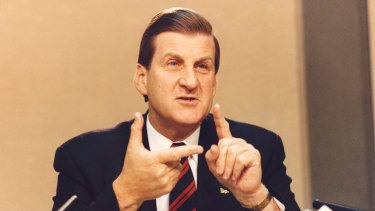 Jeff Kennett in 1993, after one year in office as Victorian Premier.