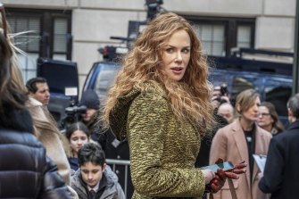 Coat tales ... Grace (Nicole Kidman) in The Undoing.