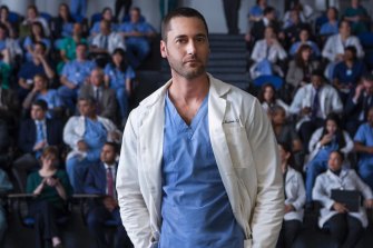 Ryan Eggold plays the newly appointed medical director Dr. Max Goodwin in New Amsterdam.
