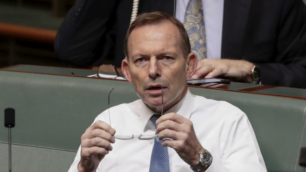 Former prime minister Tony Abbott says there are "no votes" in the Coalition's policy on company tax cuts.