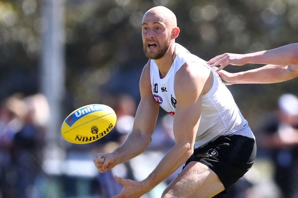Vocal advocate: Ben Reid during his Collingwood playing days.