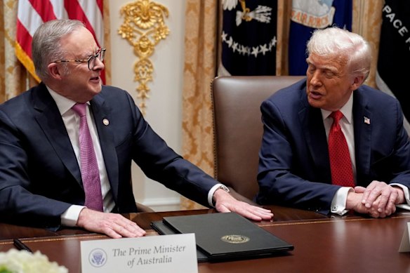 Anthony Albanese received a warm welcome to the White House.