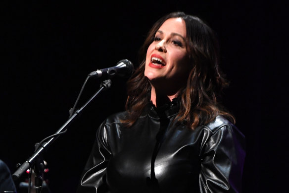Alanis Morissette in a one night only performance of her album Jagged Little Pill in New York in 2019.
