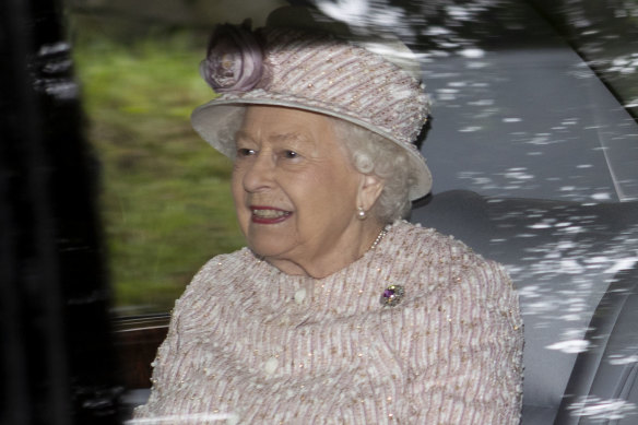 Queen Elizabeth pictured leaving a service in 2019 at Crathie Kirk, a Presbyterian church she often attended while in residence at Balmoral.