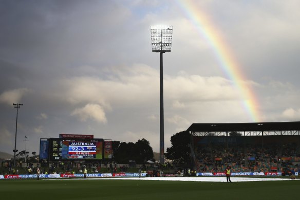 Hobart’s existing stadium, the smaller Blundstone Arena (Bellerive Oval).