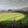 Supplied images project what the proposed AFL stadium at Macquarie Point in Hobart, Tasmania, will look like.