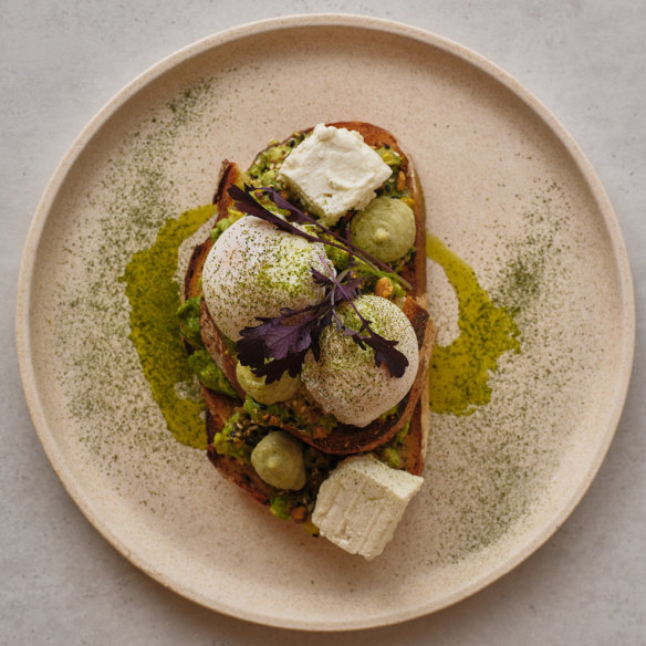 Locavore’s smashed avocado is a work of art.