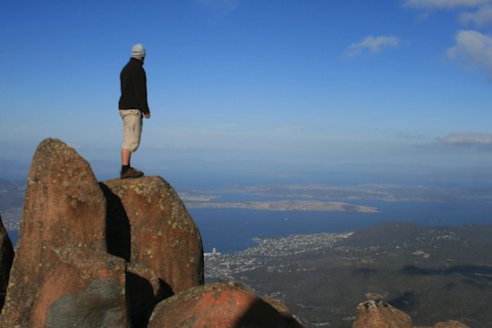 You can drive to the top of Mount Wellington but for a real challenge try hiking it.