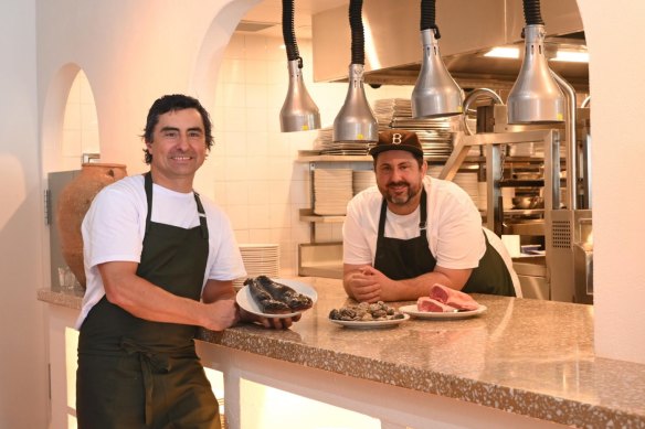 Totti’s Lorne chefs Matt Germanchis (left) and Mike Eggert.