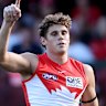Charlie Curnow had a game to remember against Richmond at the SCG