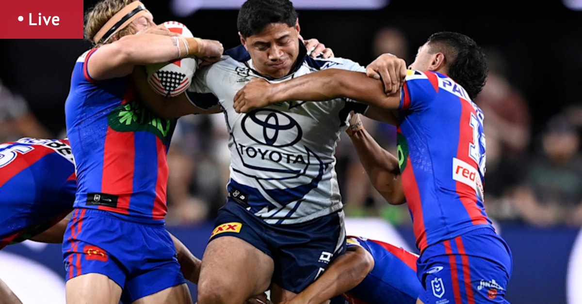 NRL Las Vegas 2026 LIVE updates: Cowboys hit back as Knights lose rising star to knee injury