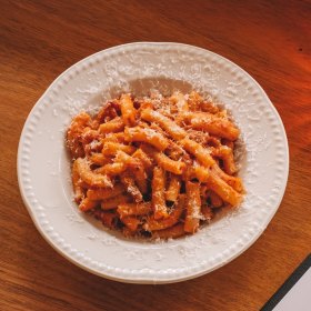 Maccheroni all’amatriciana.