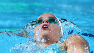 This photo of Kaylee McKeown at the Australian Swimming trials last month shows us where drag influences a race. The pressure of McKeown’s head pushing into the water forces the water up into a wave in front of her, which takes energy from her and slows her down. This is something that affects all swimmers.