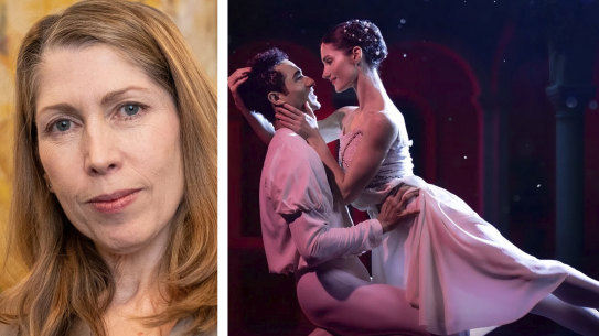 Former Queensland Ballet artistic director Leanne Benjamin and a promotional image from 2025’s production of Romeo and Juliet.